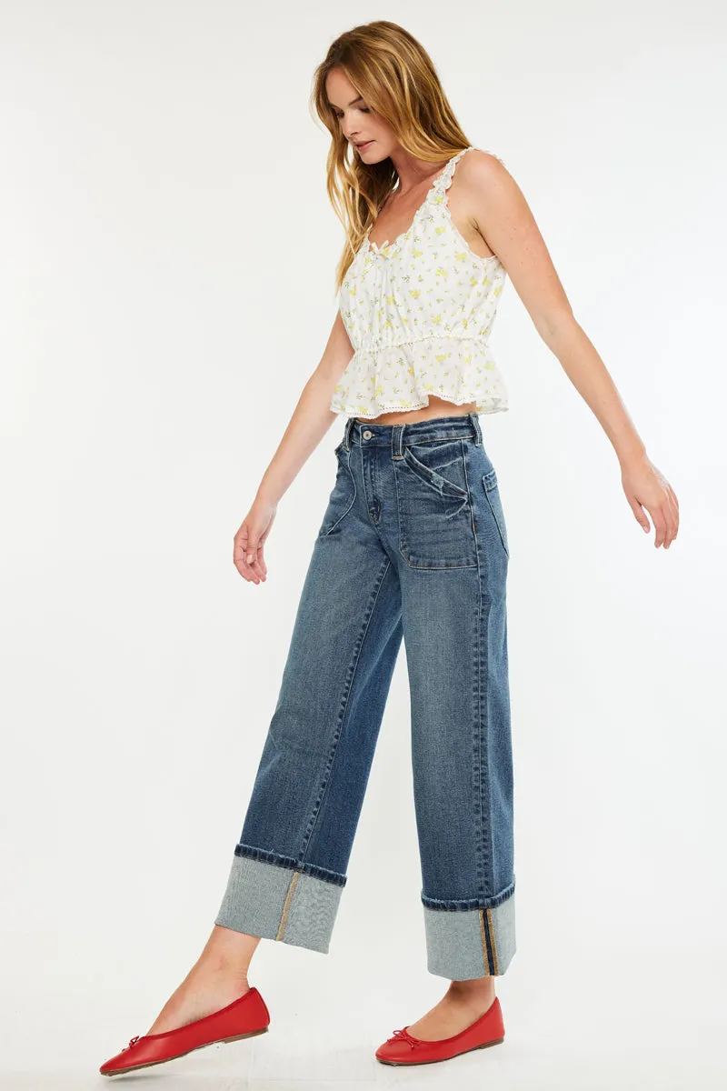 Beck Mid Rise Wide Jeans sold by Kan Can product image thumbnail 5