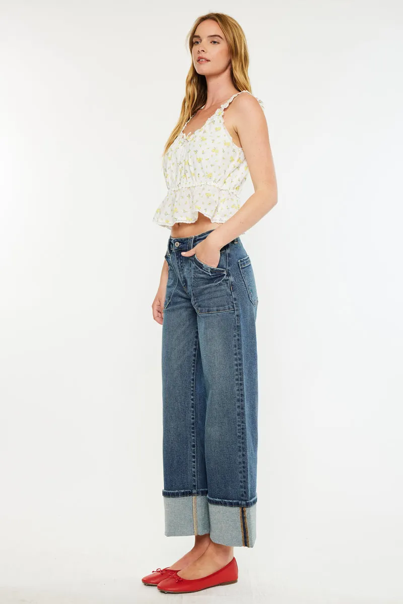 Beck Mid Rise Wide Jeans sold by Kan Can product image thumbnail 4