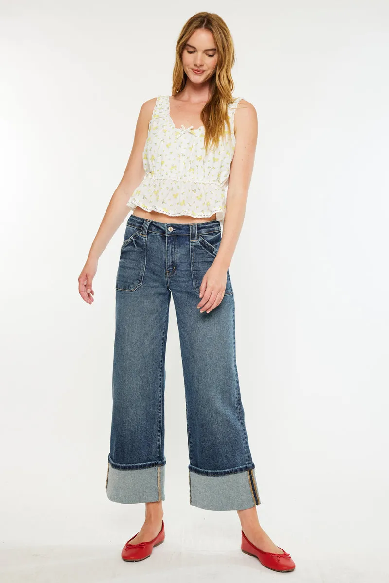 Beck Mid Rise Wide Jeans sold by Kan Can product image thumbnail 3