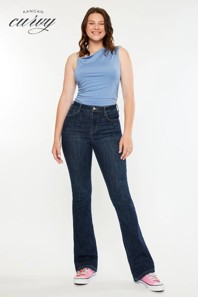Janice High Rise Bootcut Jeans - Curvy sold by Kan Can