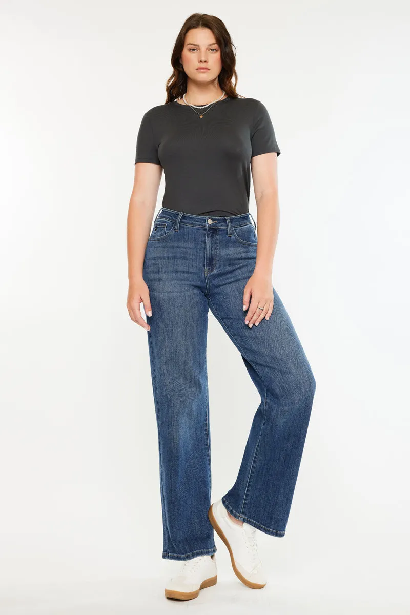 Viola High Rise Wide Jeans - Curvy sold by Kan Can product image thumbnail 5