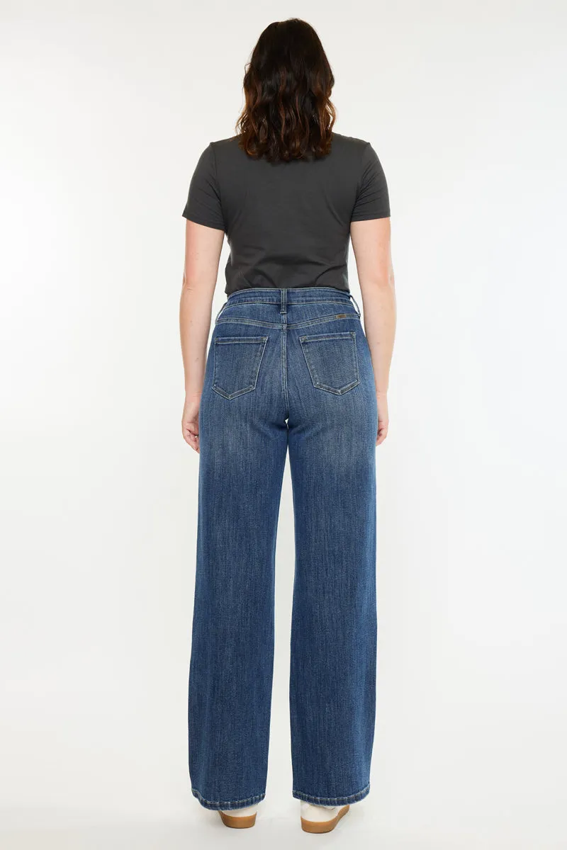 Viola High Rise Wide Jeans - Curvy sold by Kan Can product image thumbnail 2