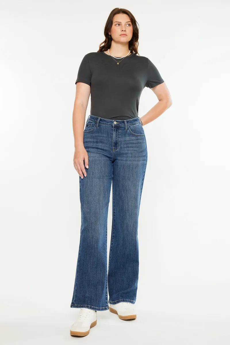 Viola High Rise Wide Jeans - Curvy sold by Kan Can product image thumbnail 4