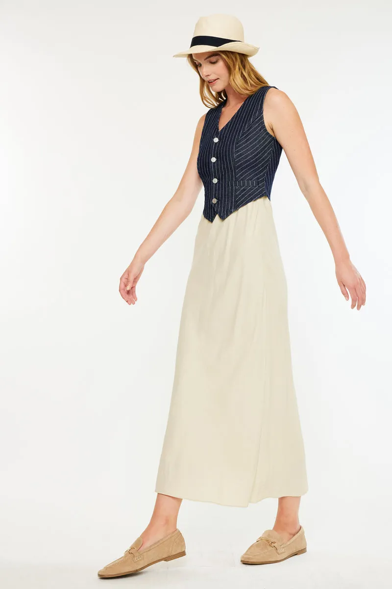 Shelley Stripe Tailored Vest sold by Kan Can product image thumbnail 5