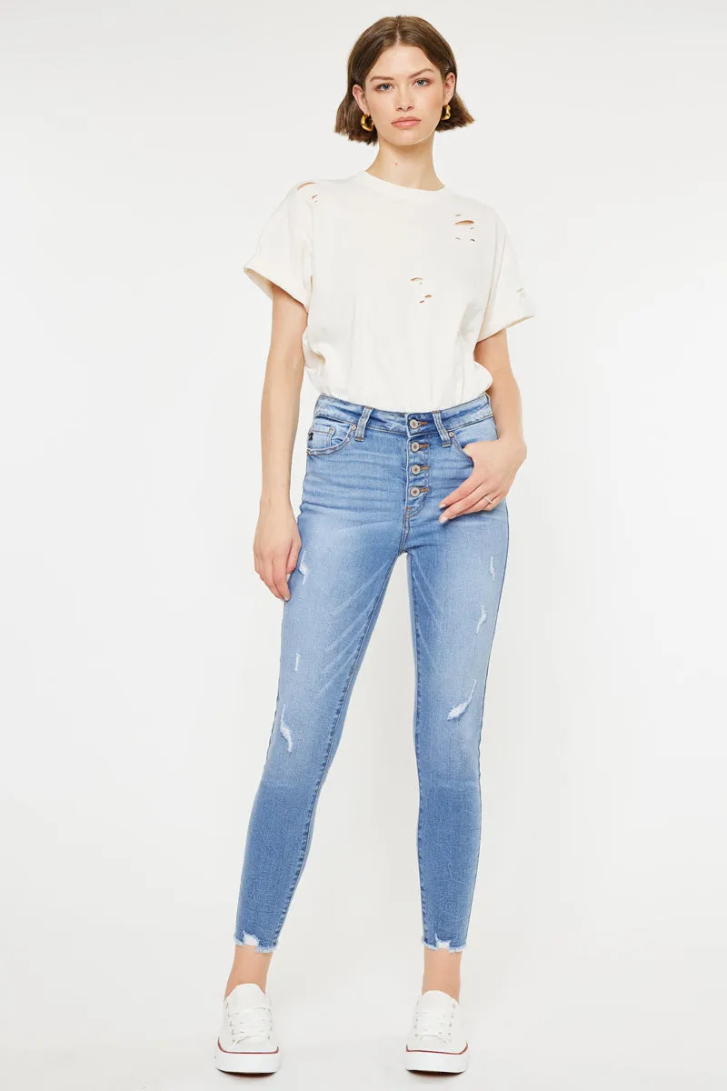 Cecilia High Rise Ankle Skinny sold by Kan Can product image thumbnail 3