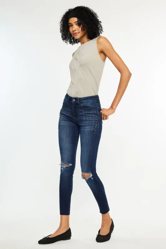 Kate Mid Rise Ankle Skinny sold by Kan Can