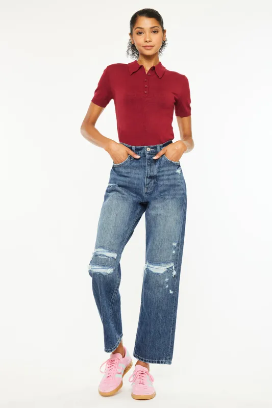 Kiara Ultra High Rise 90's Boyfriend Jeans sold by Kan Can