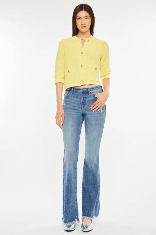 Jennie Mid Rise Wide Leg Jeans sold by Kan Can