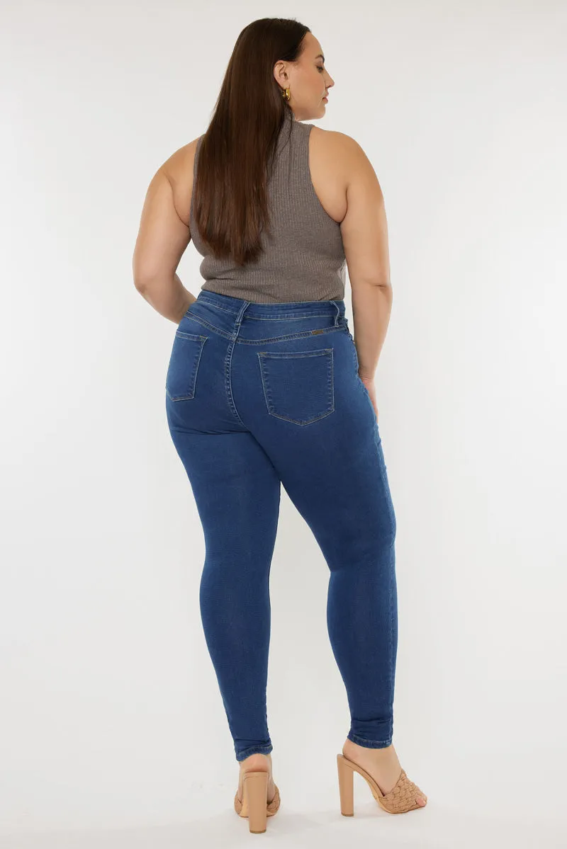 Vivienne Essentials High Rise Super Skinny Jeans (Plus Size) sold by Kan Can product image thumbnail 2