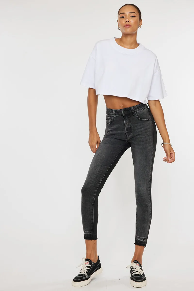 Rebel High Rise Ankle Skinny sold by Kan Can