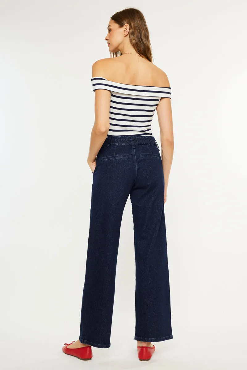 Kayla High Rise Trouser Wide Leg Jeans sold by Kan Can product image thumbnail 2