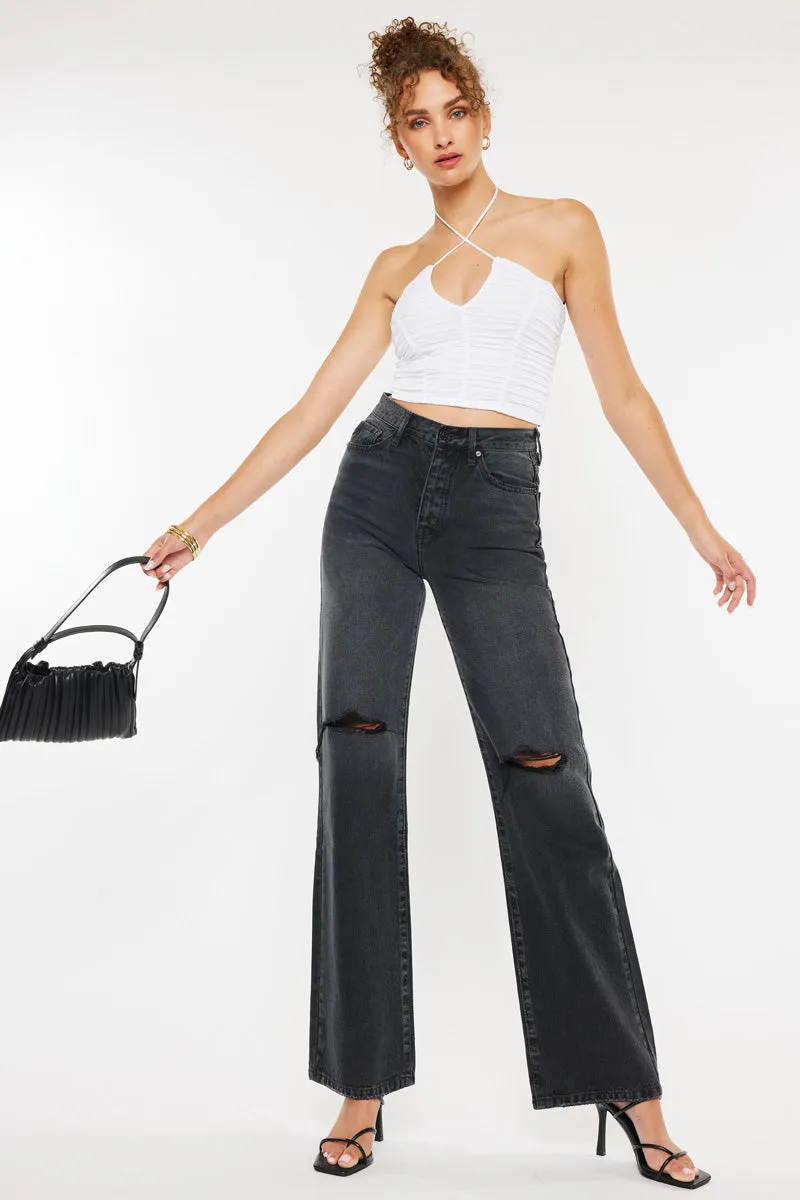 Mona Ultra High Rise 90's Flare Jeans sold by Kan Can
