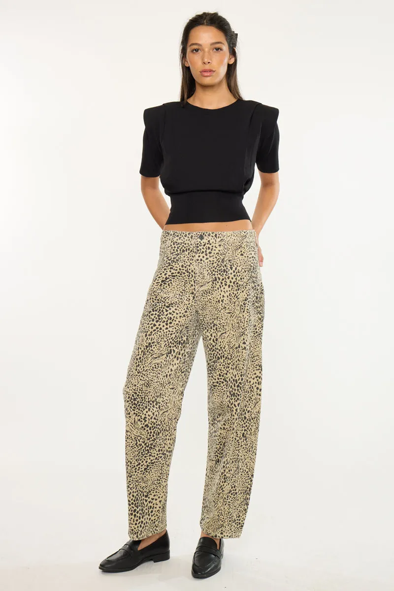 Lydia Low Slung Barrel Jeans sold by Kan Can