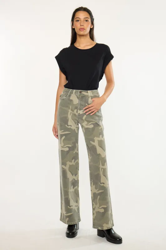 Camille High Rise Wide Leg Jeans sold by Kan Can