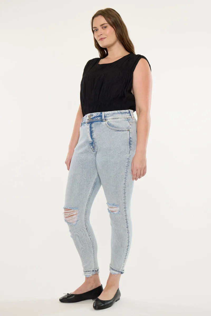 Kendall High Rise Ankle Skinny Jeans (Plus Size) sold by Kan Can product image thumbnail 4