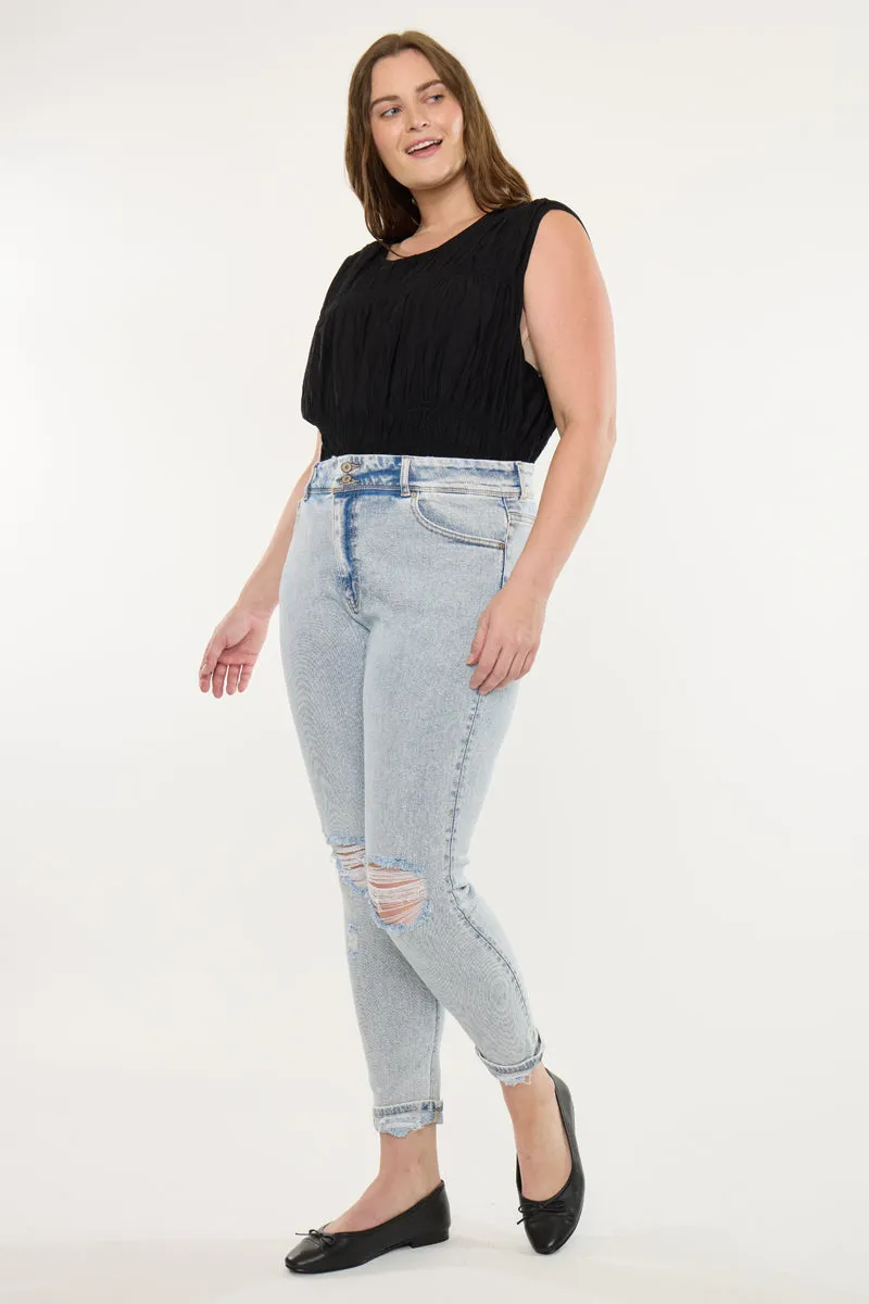 Kendall High Rise Ankle Skinny Jeans (Plus Size) sold by Kan Can product image thumbnail 5