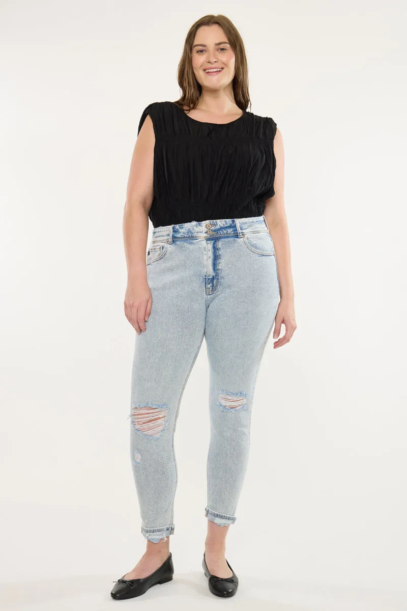 Kendall High Rise Ankle Skinny Jeans (Plus Size) sold by Kan Can product image thumbnail 3
