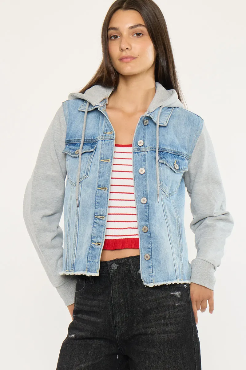 Karine Denim Hoodie Jacket sold by Kan Can product image thumbnail 3