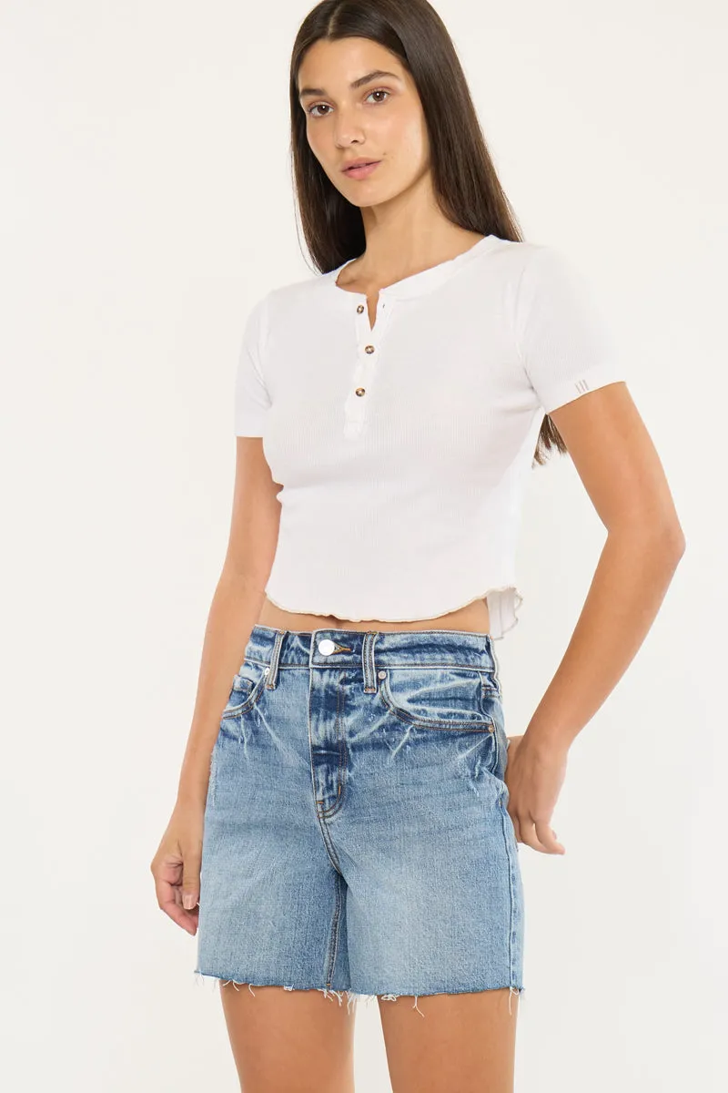 June High Rise Shorts sold by Kan Can