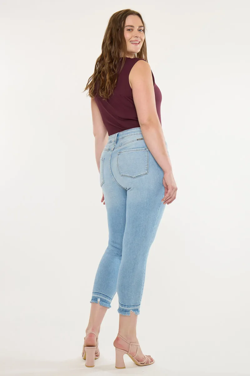 Thomasin High Rise Cropped Skinny Jeans ( Plus Size ) sold by Kan Can product image thumbnail 2