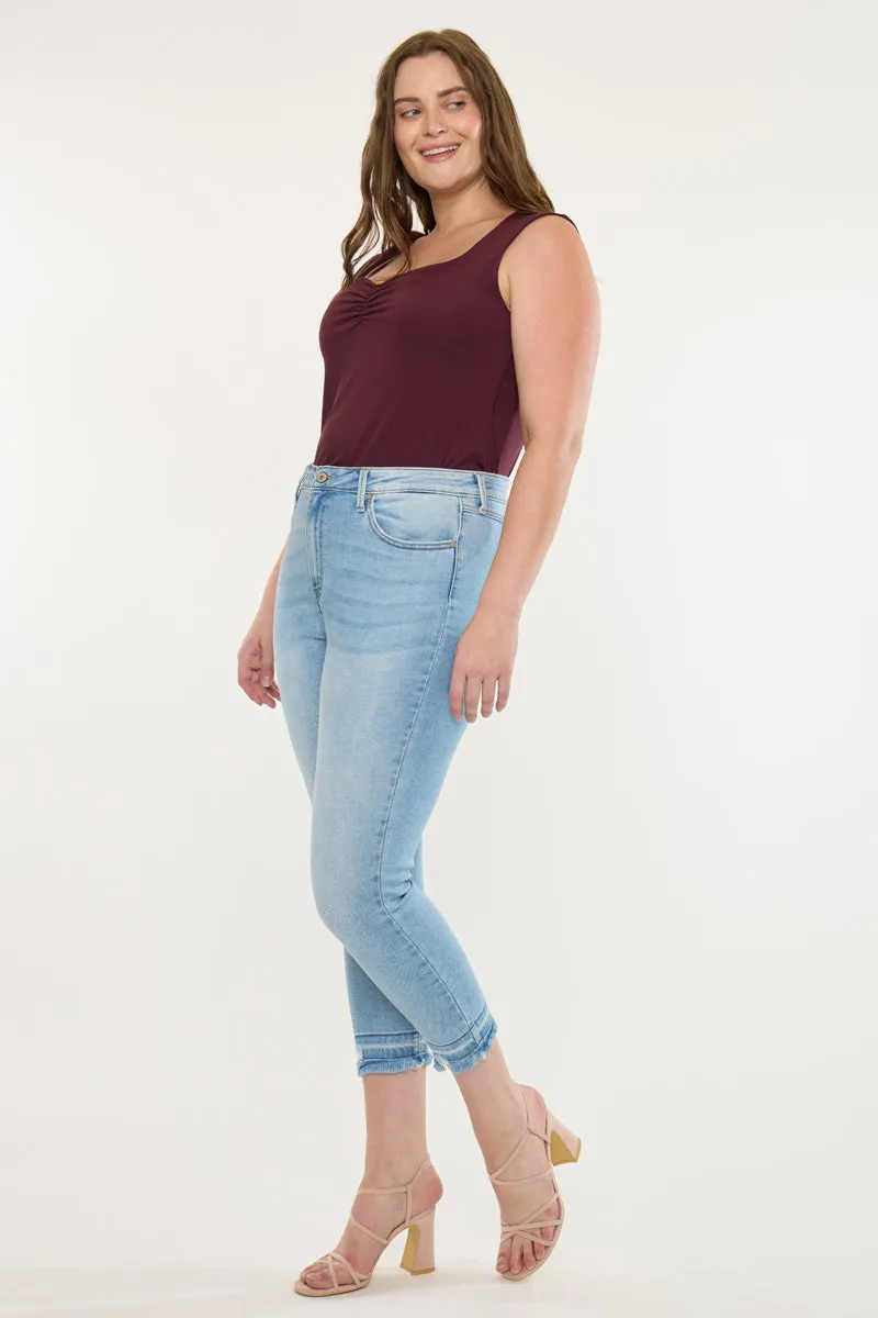 Thomasin High Rise Cropped Skinny Jeans ( Plus Size ) sold by Kan Can product image thumbnail 5