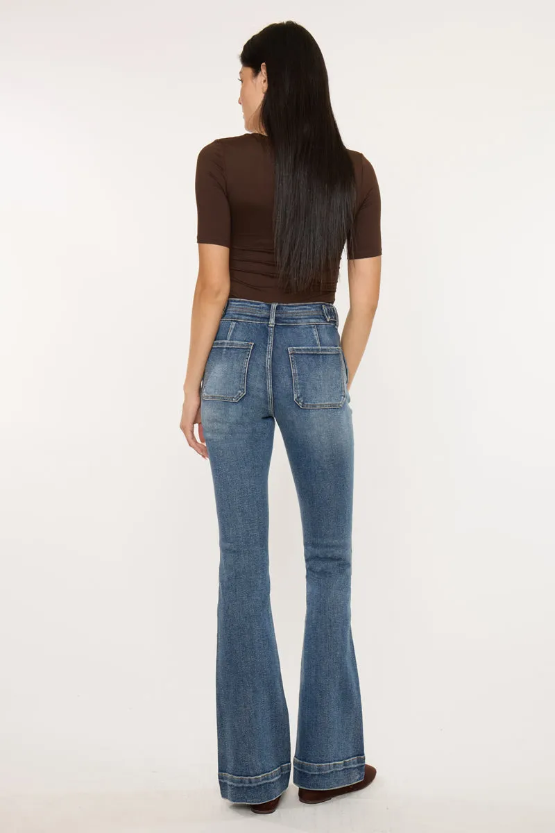Kiery High Rise Flare Jeans sold by Kan Can product image thumbnail 2
