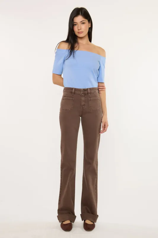 Carol High Rise Flare Jeans sold by Kan Can