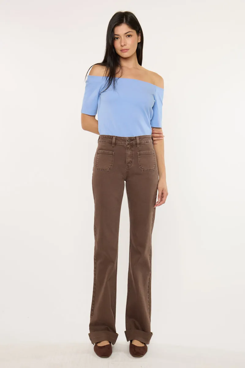 Carol High Rise Flare Jeans sold by Kan Can
