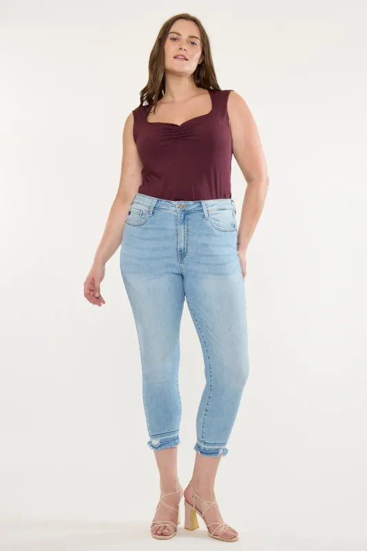 Thomasin High Rise Crop Skinny Jeans ( Plus Size ) sold by Kan Can