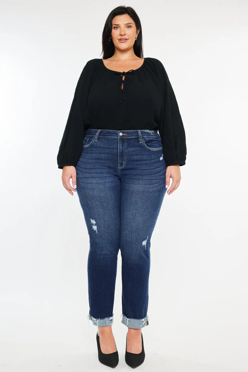 Emely Essentials Mid Rise Slim Straight (Plus Size) sold by Kan Can product image thumbnail 3