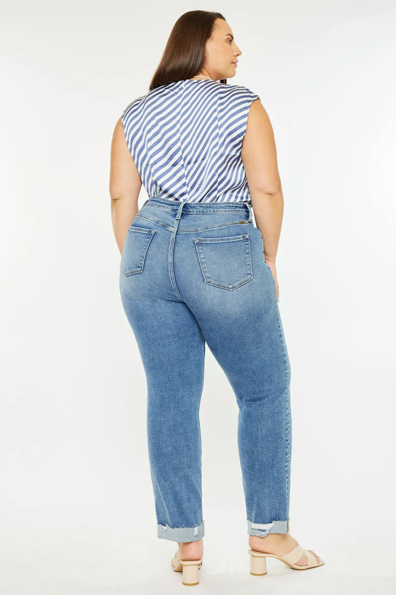 Kianna Essentials High Rise Slim Straight (Plus Size) sold by Kan Can product image thumbnail 2
