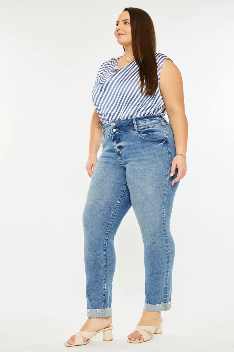 Kianna Essentials High Rise Slim Straight (Plus Size) sold by Kan Can product image thumbnail 5