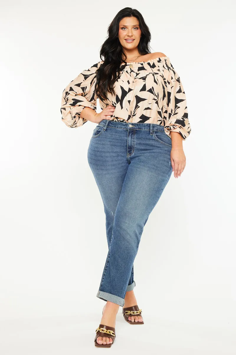 Harper Essentials Mid Rise Slim Straight (Plus Size) sold by Kan Can