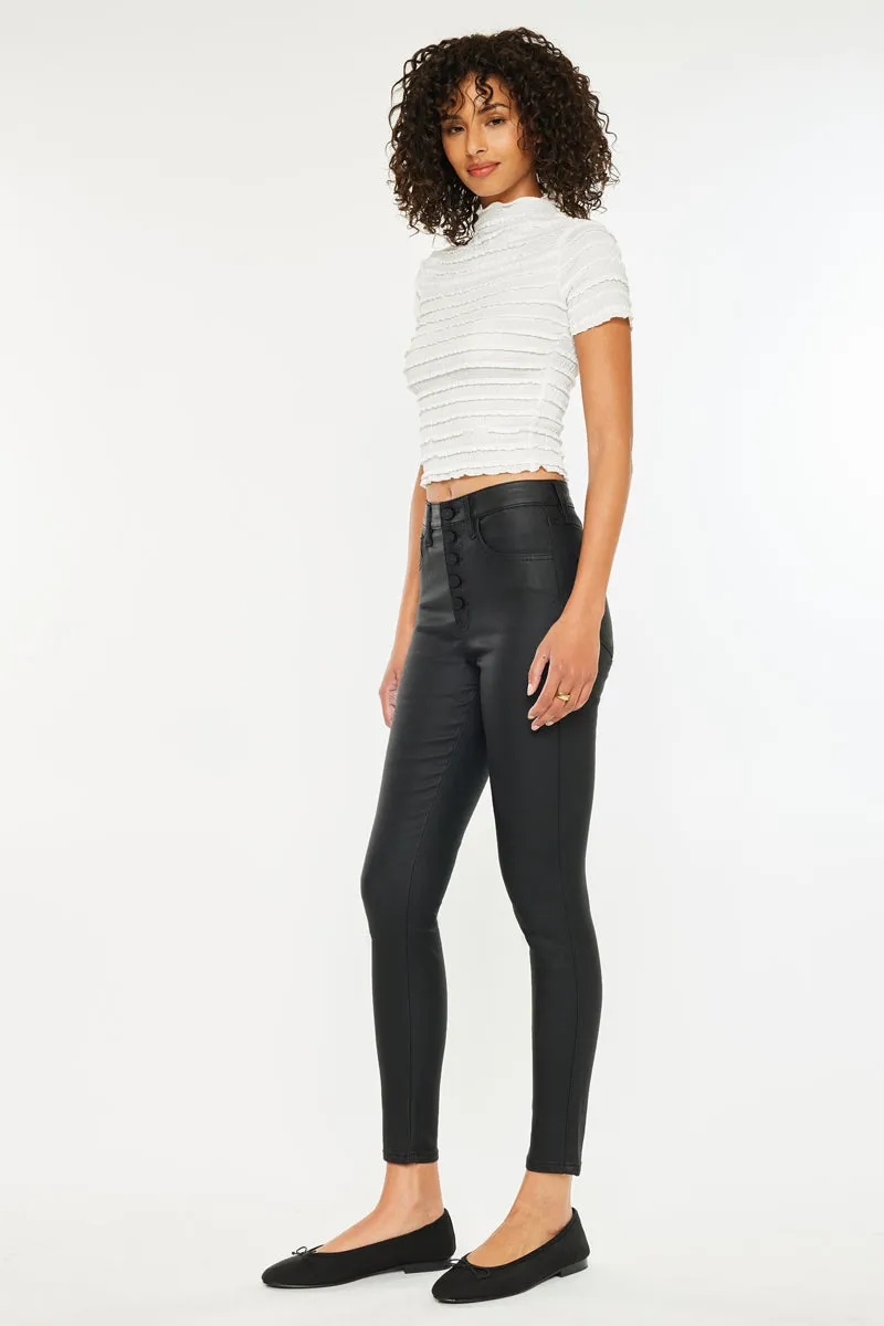 Autumn High Rise Faux Leather Ankle Skinny sold by Kan Can product image thumbnail 5