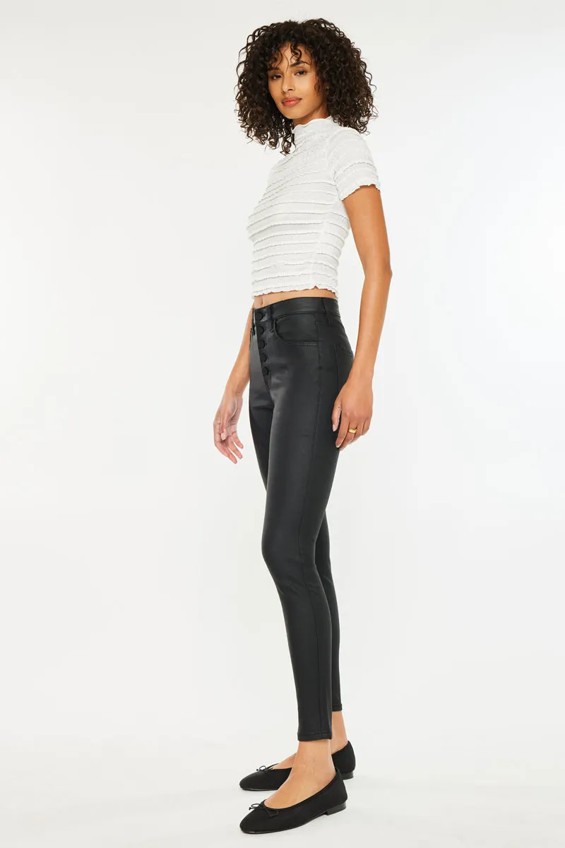 Autumn High Rise Faux Leather Ankle Skinny sold by Kan Can product image thumbnail 4
