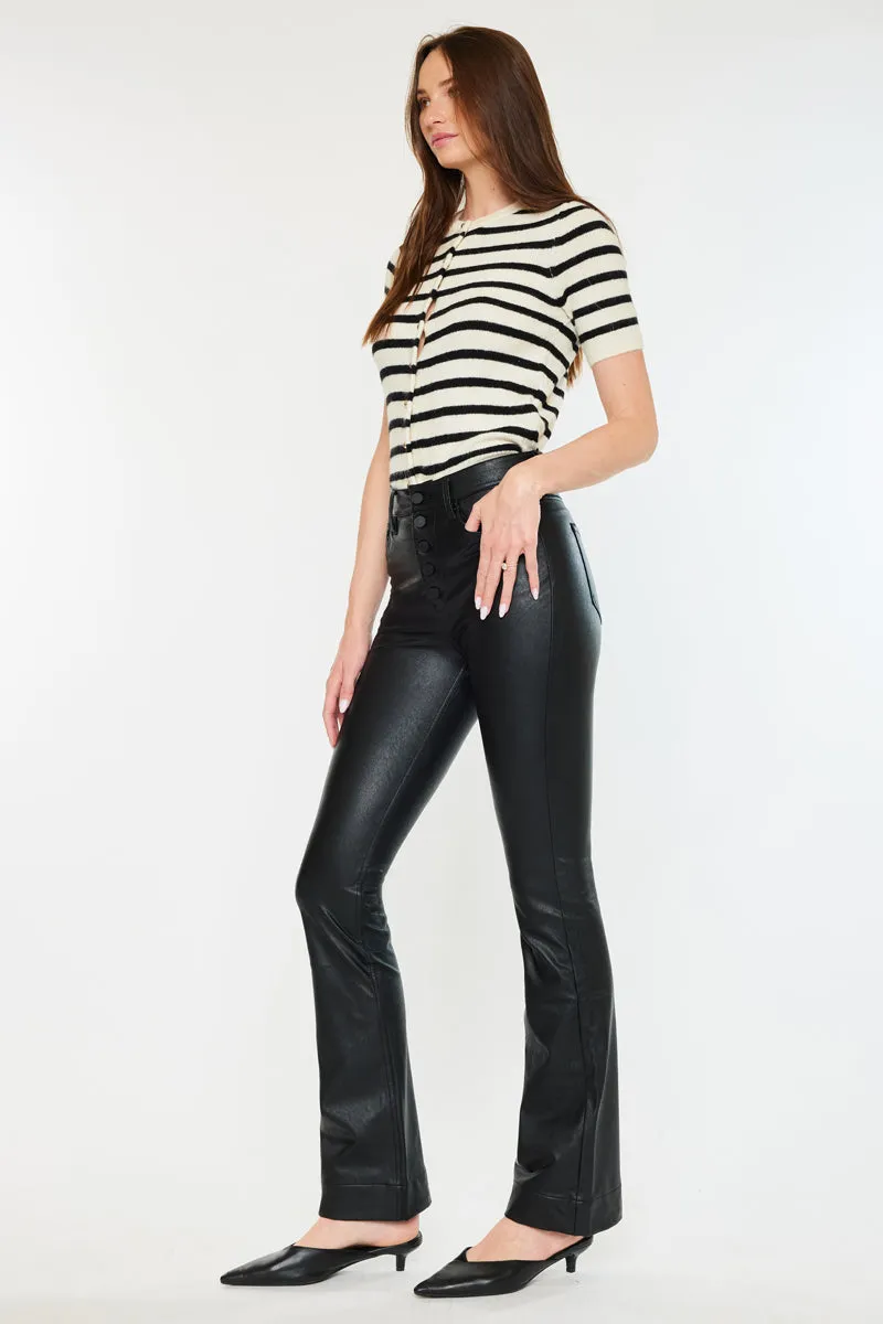Joan High Rise Faux Leather Bootcut sold by Kan Can product image thumbnail 5