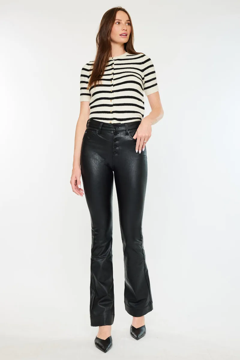 Joan High Rise Faux Leather Bootcut sold by Kan Can product image thumbnail 3