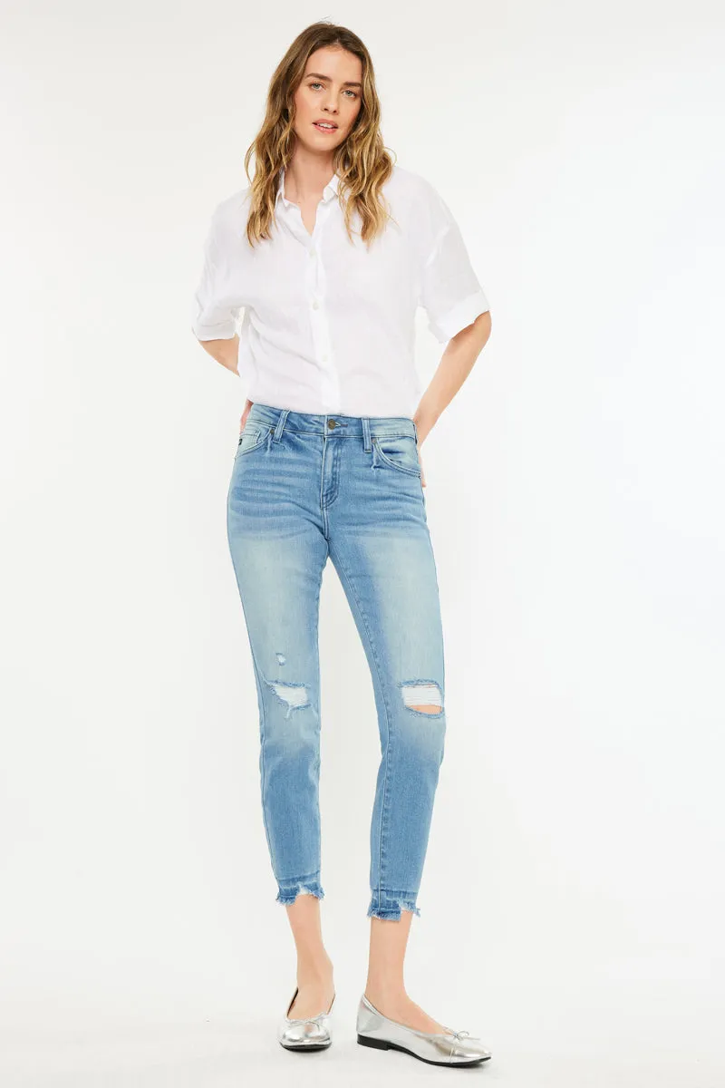 Electra Mid Rise Ankle Skinny sold by Kan Can