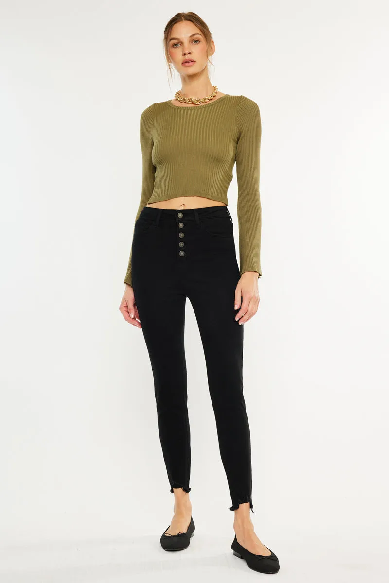 Gris High Rise Super Skinny sold by Kan Can product image thumbnail 3