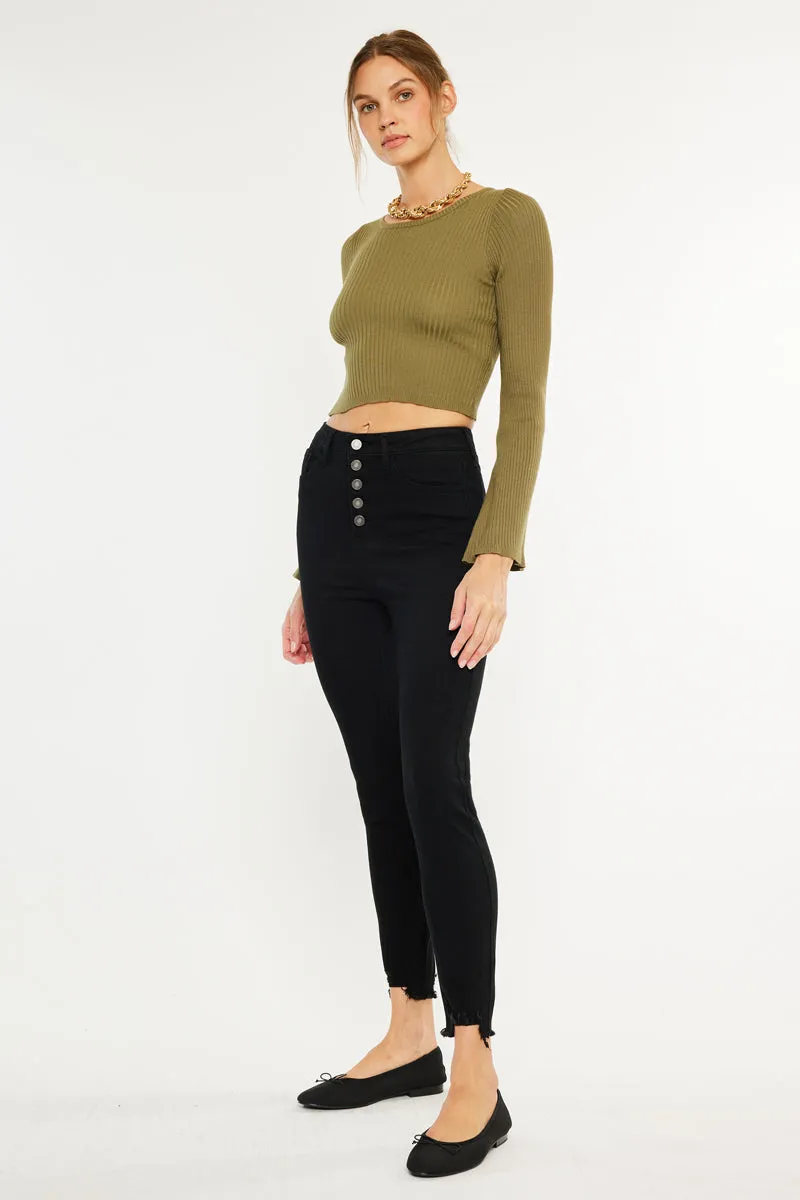 Gris High Rise Super Skinny sold by Kan Can product image thumbnail 4