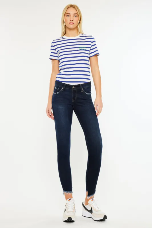 Alexa Low Rise Ankle Skinny made by Kan Can