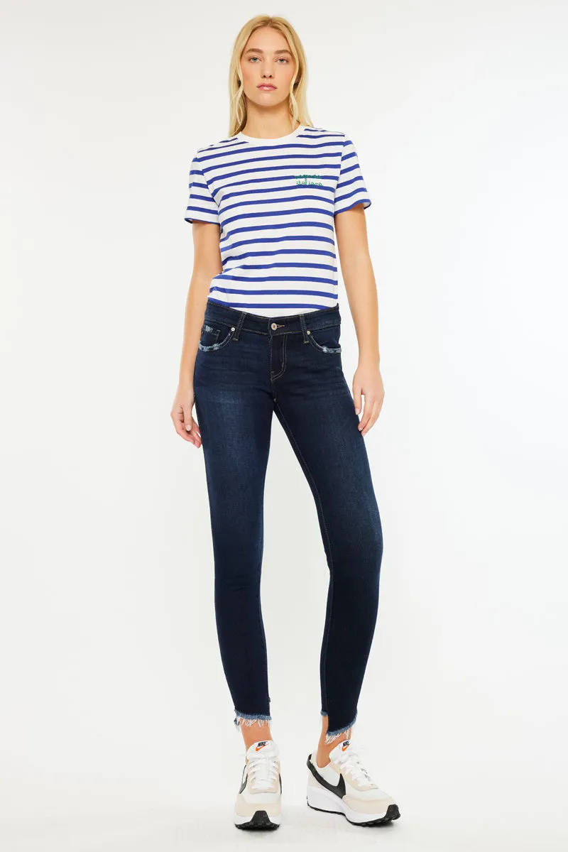 Alexa Low Rise Ankle Skinny sold by Kan Can