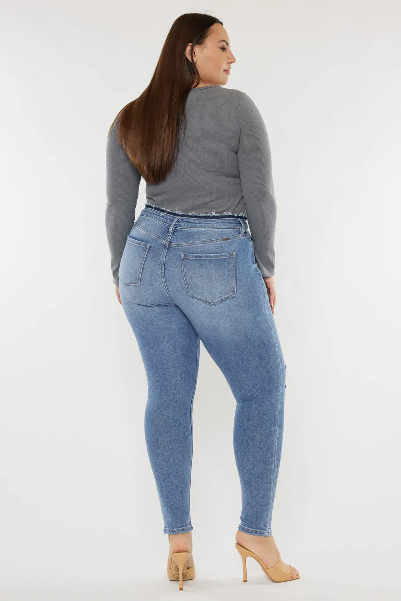 Ivory High Rise Super Skinny (Plus Size) sold by Kan Can product image thumbnail 2