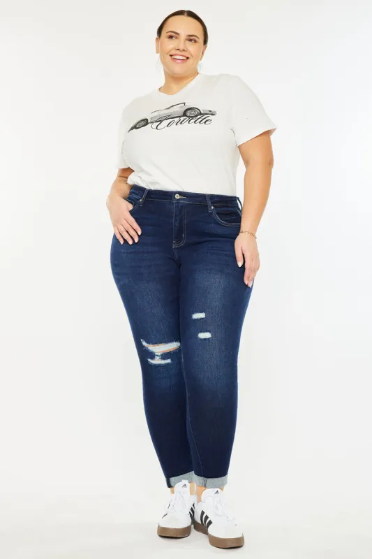 Berenice Mid Rise Ankle Skinny (Plus Size) sold by Kan Can