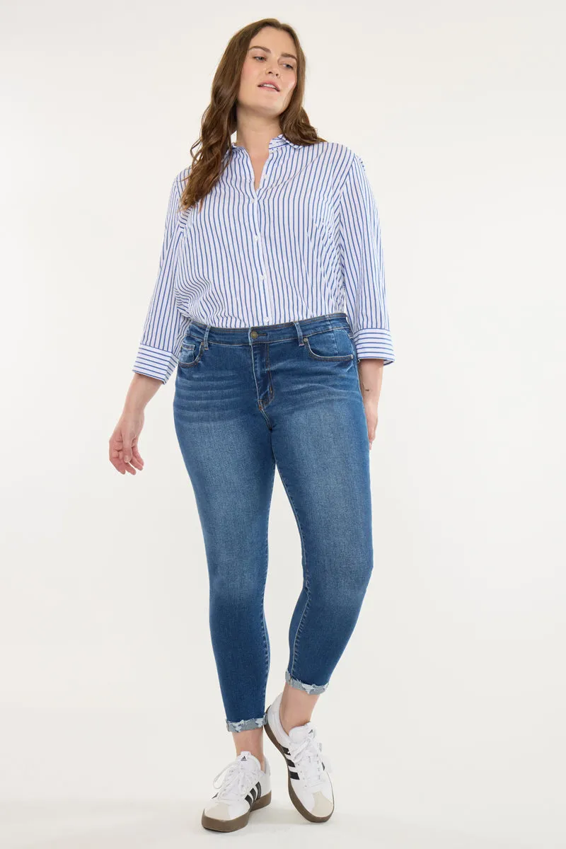 Kali Mid Rise Ankle Skinny (Plus Size) sold by Kan Can product image thumbnail 3