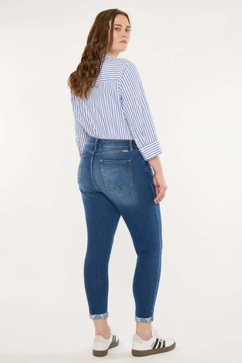 Kali Mid Rise Ankle Skinny (Plus Size) sold by Kan Can product image thumbnail 2