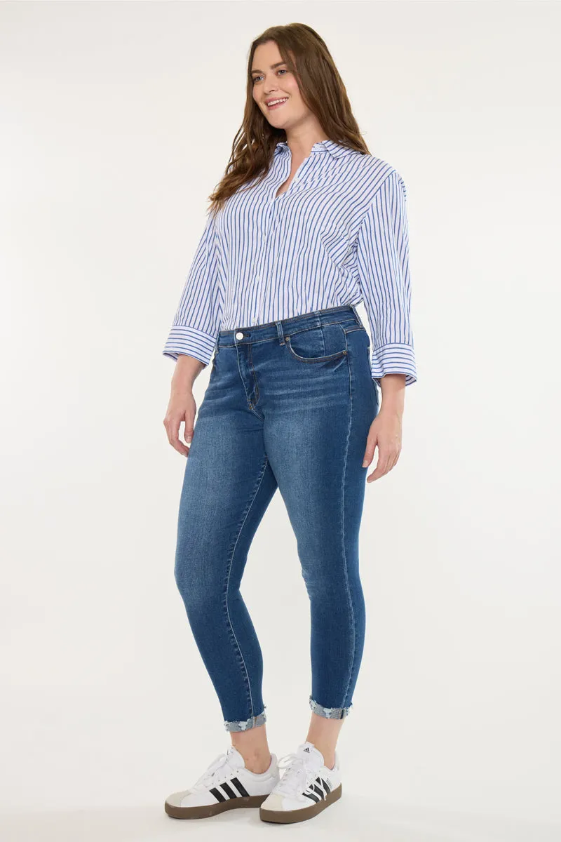 Kali Mid Rise Ankle Skinny (Plus Size) sold by Kan Can product image thumbnail 4