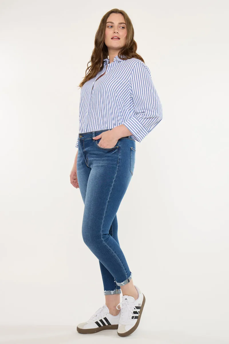 Kali Mid Rise Ankle Skinny (Plus Size) sold by Kan Can product image thumbnail 5