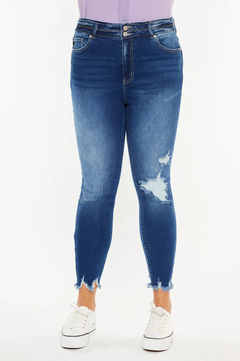 Haydee High Rise Ankle Skinny (Plus Size) sold by Kan Can product image thumbnail 5
