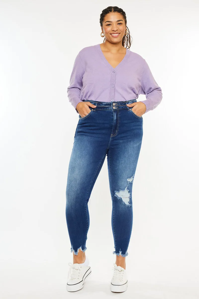 Haydee High Rise Ankle Skinny (Plus Size) sold by Kan Can product image thumbnail 3